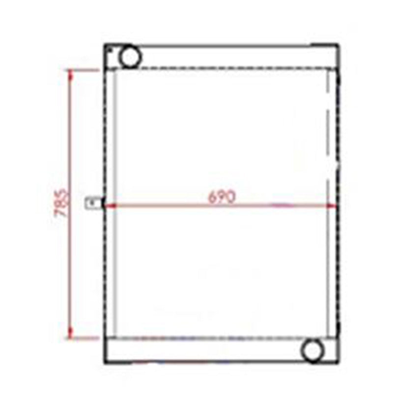 Hydraulic Radiator Core 11110477 for Volvo L110E L120E Wheel Loader