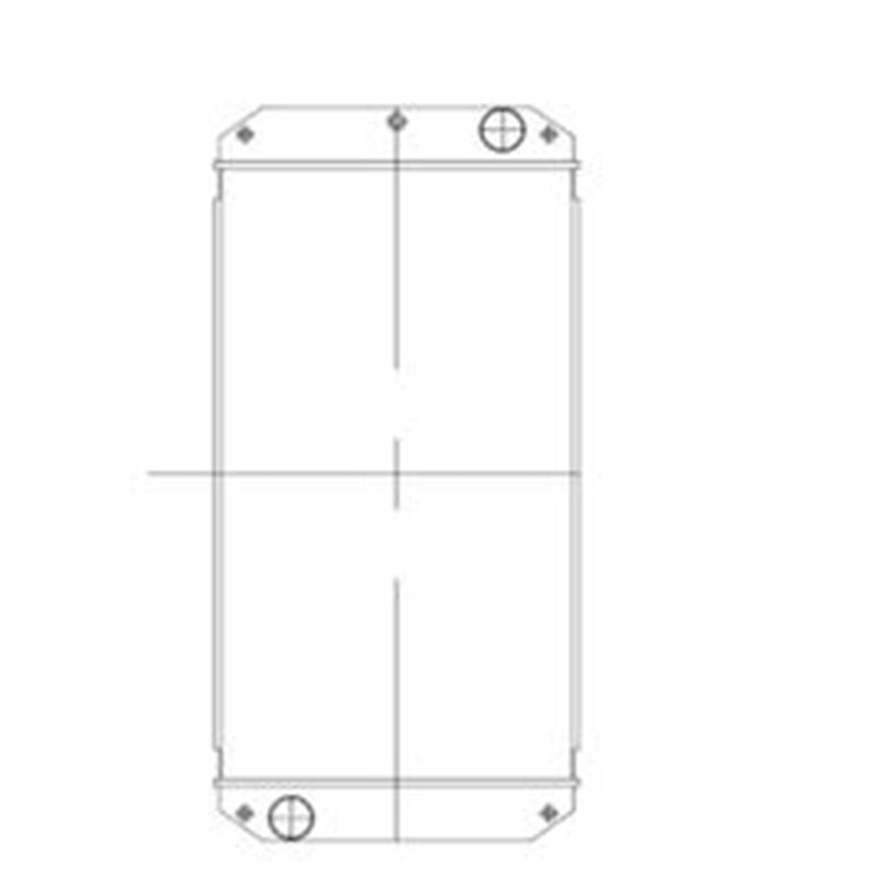 Hydraulinen jäähdyttimen ydin 2565308 256-5308 Sopii Caterpillar CAT 12M tiehöylään