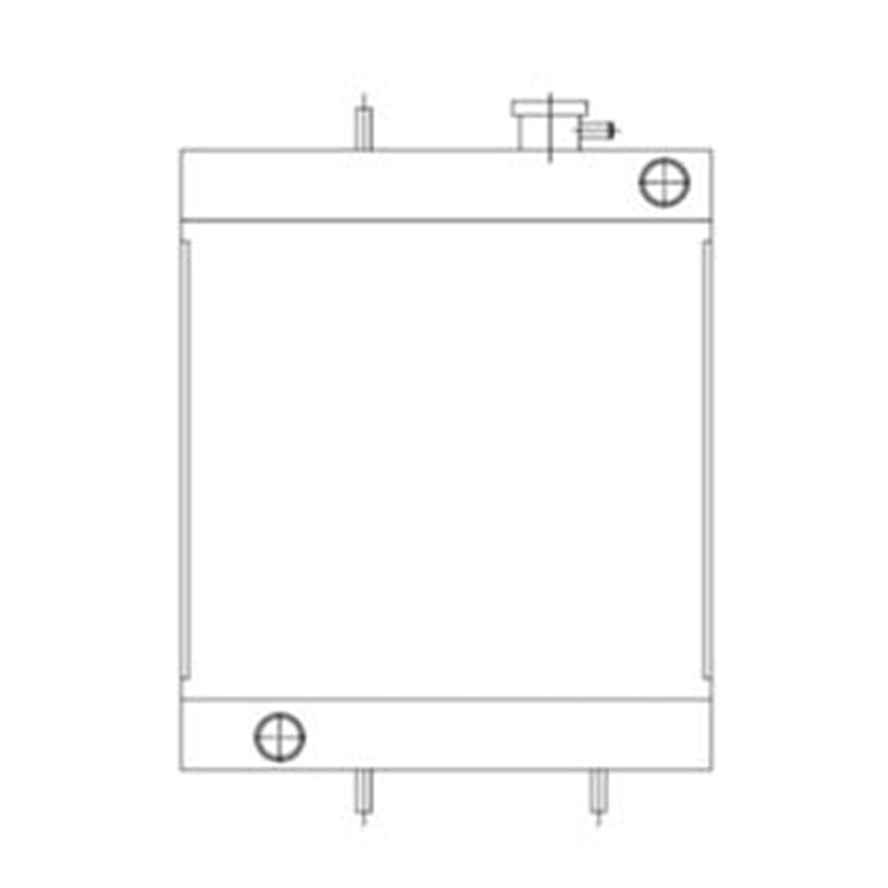 Hydraulic Radiator Core 30/204400 30/920300 30/906400 332/C9403 for JCB 8014 8015 8016 8017 8018 801