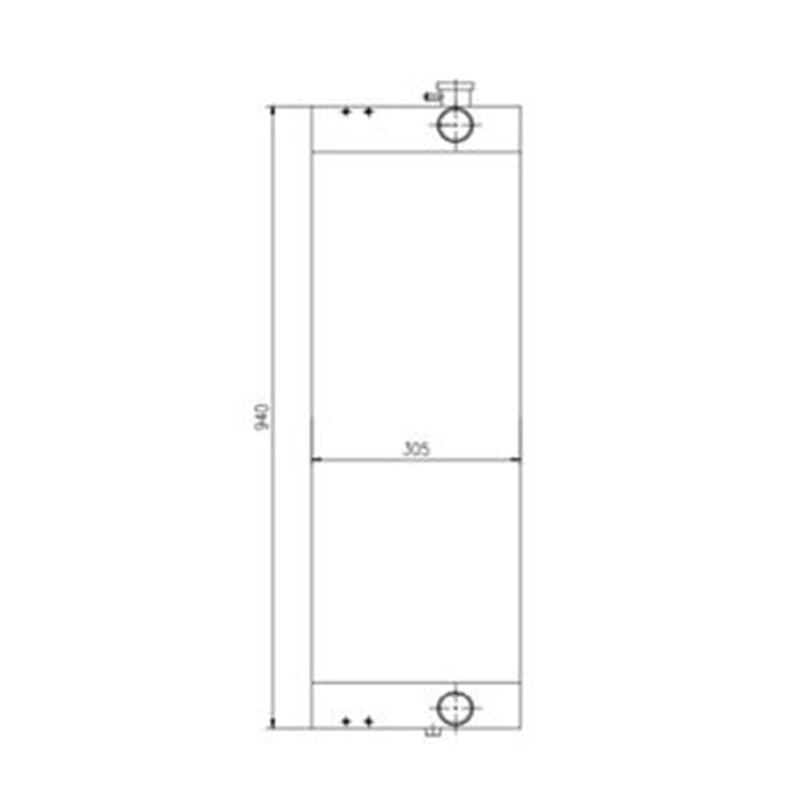 Hydraulic Radiator Core 30/926961 for JCB JZ235 JZ255