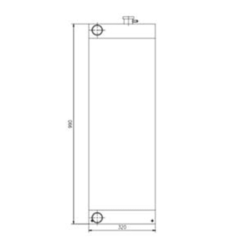 Hydraulisk radiatorkjerne 333/E9575 331/63673 for JCB JS200SC JS235 JS240 JS220LC JS290 gravemaskin