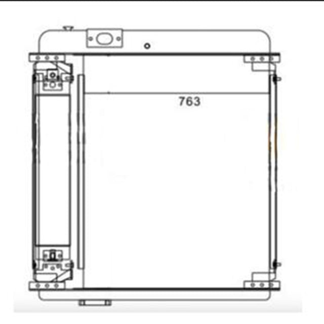 Hydraulic Radiator Core 1W1895 1W-1895 Angkop para sa Caterpillar CAT 950B Wheel Loader 3304 Engine