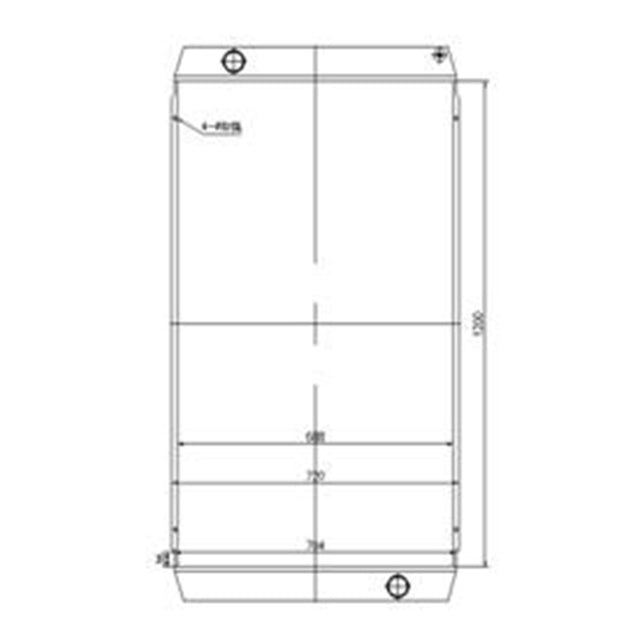 Núcleo del radiador hidráulico para Volvo Loader L200G