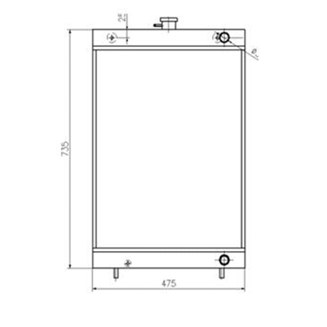 Hydraulic Radiator 11M9-44010 for Hyundai Excavator R55-9 R55W-9