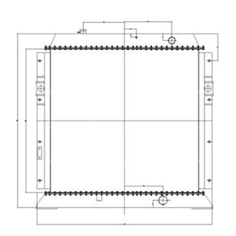 Hydraulic Radiator 209-03-71110 209-03-78101 209-03-77100 Fits for Komatsu Excavator PC750-7 PC750-6 PC800-6 PC800-7 PC1800-6 PC850-7