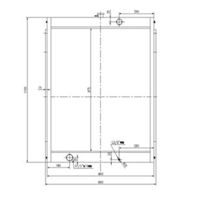 Hydraulic Radiator 2202-9065C 2202-9065A 2202-9065B for Doosan Excavator S290LC-V