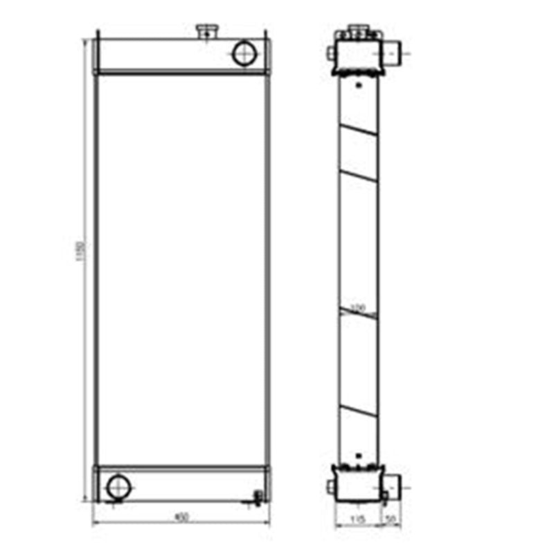 Hydraulic Radiator 423-03-41110 Fits for Komatsu Wheel Loader WA380-6
