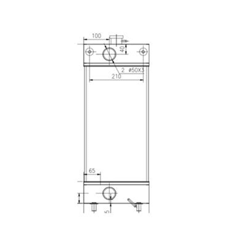 Hydraulic Radiator for Doosan Excavator DX80R