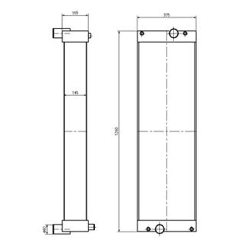Hydraulic Radiator for Hyundai Excavator R520-9