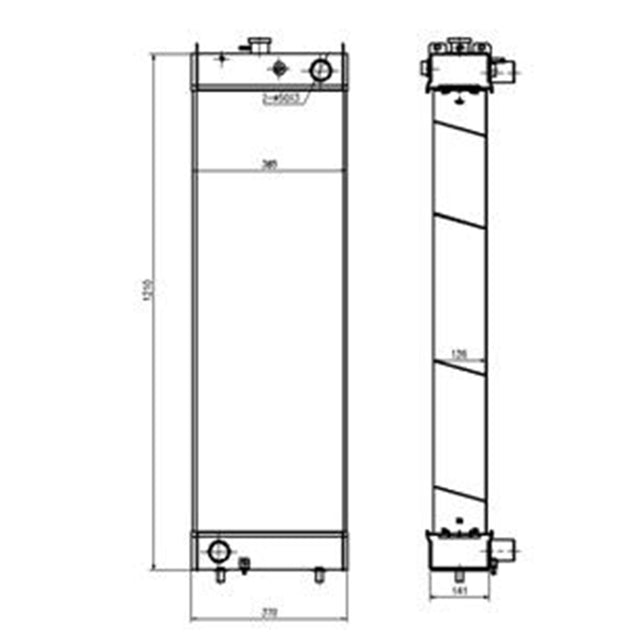 Hydraulic Radiator LC05P00043S001 for Kobelco Excavator SK320-8 SK330-8 SK350LC-8 SK400-8
