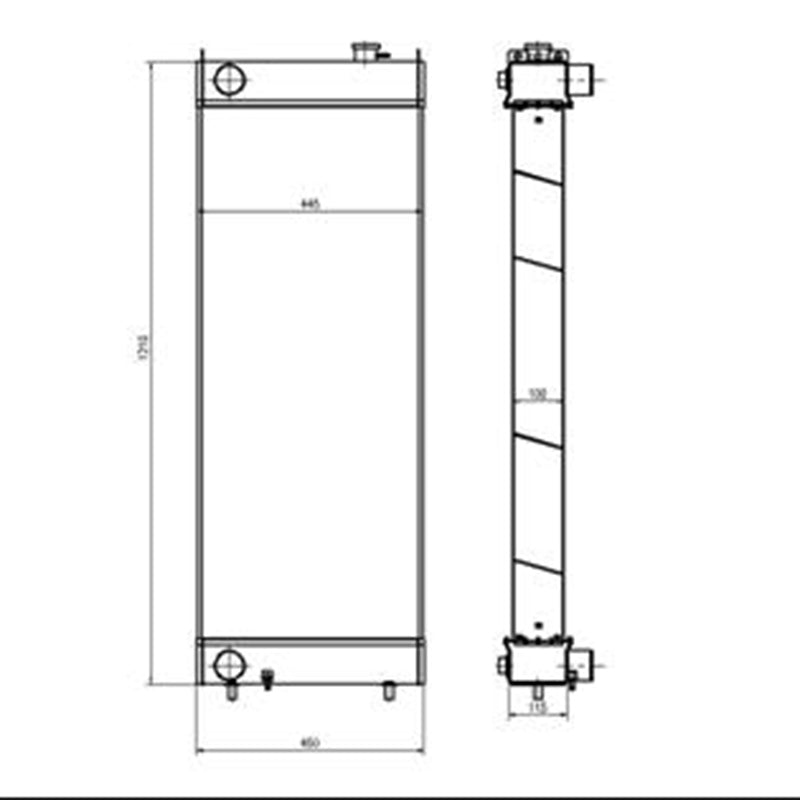 Hydraulic Radiator LN003410 for Sumitomo Excavator SH450-3 SH450-5 SH460HD-5
