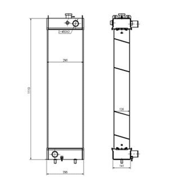 Hydraulic Radiator LQ05P00041S010 for Kobelco Excavator SK250-8 SK260LC-8