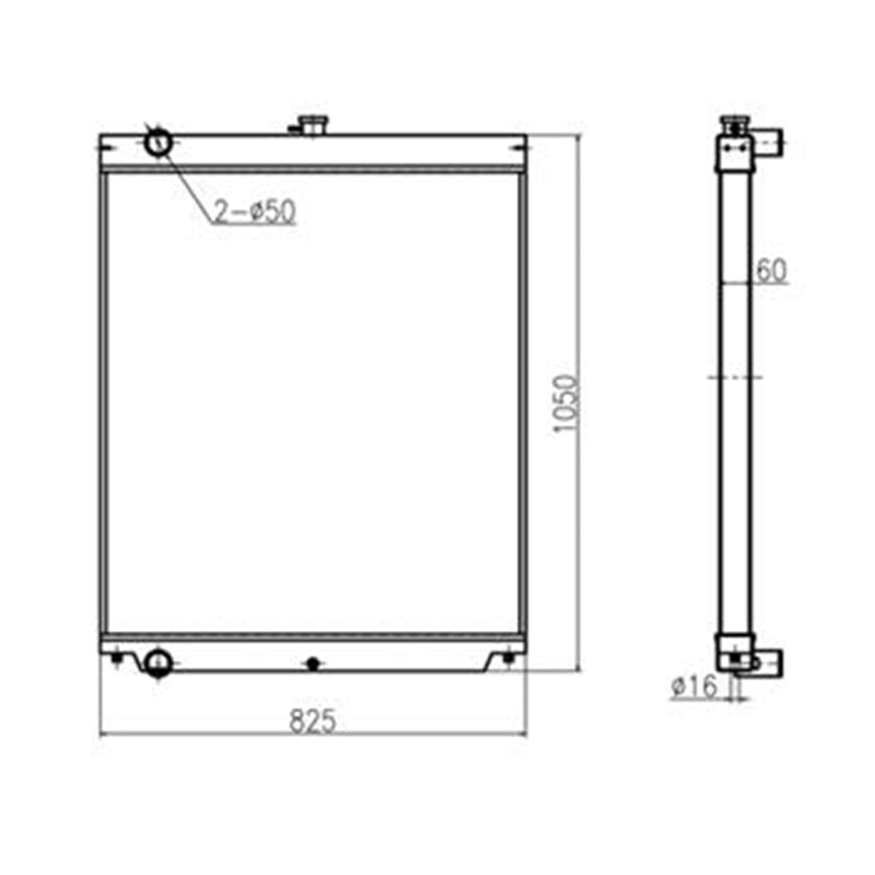 Hydraulic Radiator YA00012059 for Hitachi Excavator ZAX360