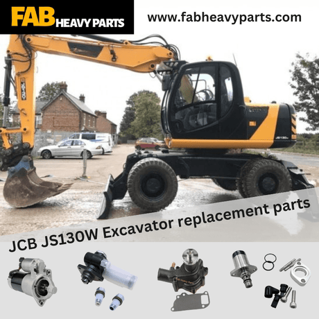 JCB JS130W Excavator replacement parts - Fab Heavy Parts