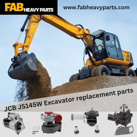 JCB JS145W Excavator replacement parts - Fab Heavy Parts