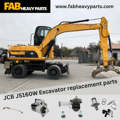 JCB JS160W Excavator replacement parts - Fab Heavy Parts