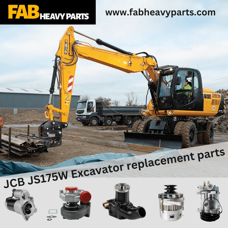 JCB JS175W Excavator replacement parts - Fab Heavy Parts