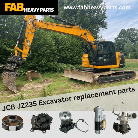 JCB JZ235 Excavator replacement parts - Fab Heavy Parts