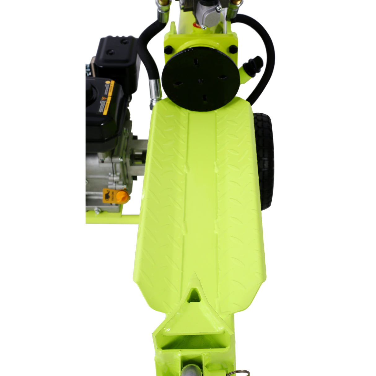 Log Splitter Portable 20 Ton Auto Return Ram System 7HP Engine Horizontal Full Beam Steel Wedge Firewood Splitting Forestry Harvesting EPA Compliant--Green