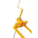 Easy Lawn Mower Lift for Riding Tractors 800 Lbs Capacity Ride-on Cleaning Aid Universal Lawn Tractor + 45° Tilt Adjustable--Yellow