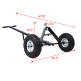 Trailer Dolly with Pneumatic Tires 600 Lb. Maximum Tongue Weight Capacity--Black