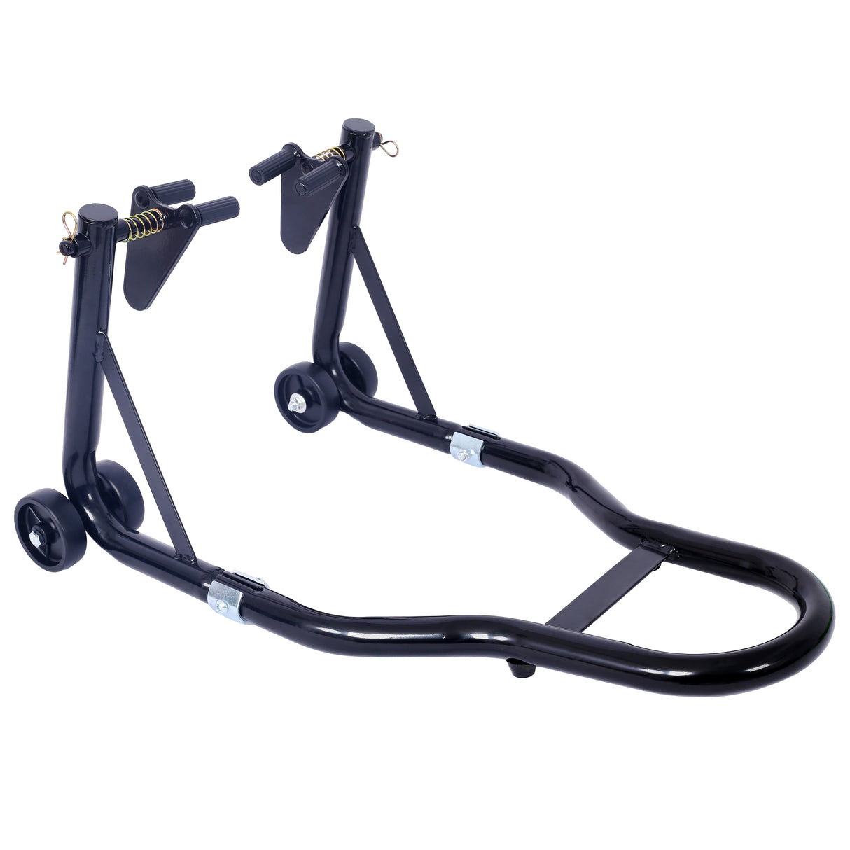 Motorcycle Stand 1000LB Sport Bike Front and Rear Wheel Lift Swingarm Paddock U--Black