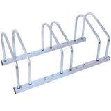 3 Bikes Floor Bike Stand Parking Rack 22-28" Wheel Max Tire Width 2.15" Galvanization