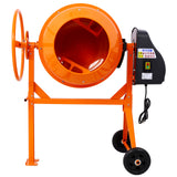 Cement Mixer 5 Cu. Ft Electric Concrete Machine 650W AC Motor Portable Power