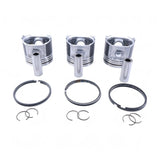 +0.5mm Piston Kit 1J801-21110 1J801-21111 for Kubota Engine D1803 - Fab Heavy Parts