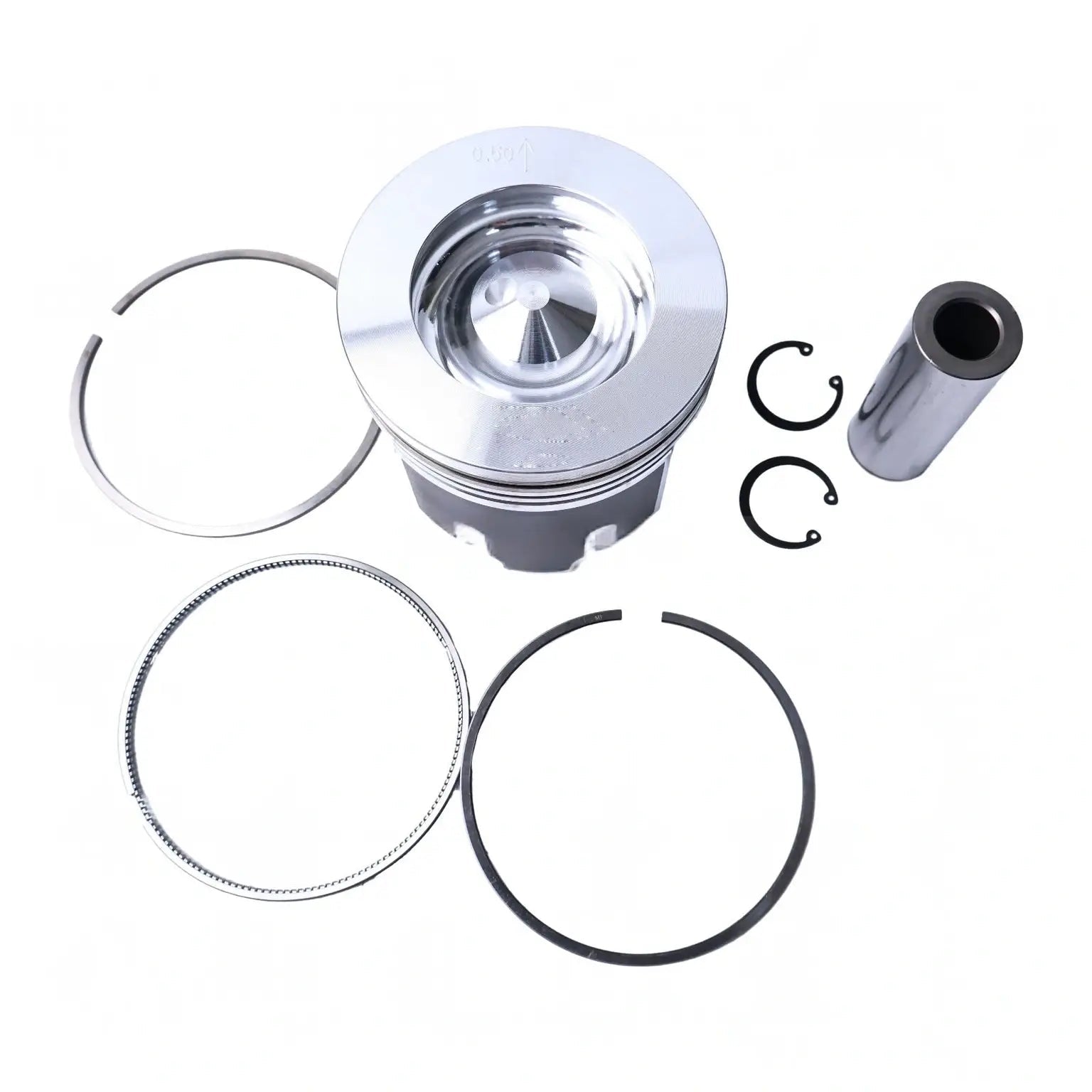 +0.5mm Piston Kit With Ring 1J751-2111 for Kubota Engine V3307 - Fab Heavy Parts