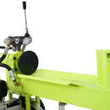 Log Splitter Portable 20 Ton Auto Return Ram System 7HP Engine Horizontal Full Beam Steel Wedge Firewood Splitting Forestry Harvesting EPA Compliant--Green