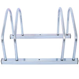 2 Bikes Floor Bike Stand Parking Rack 22-28" Wheel Max Tire Width 2.15" Galvanization
