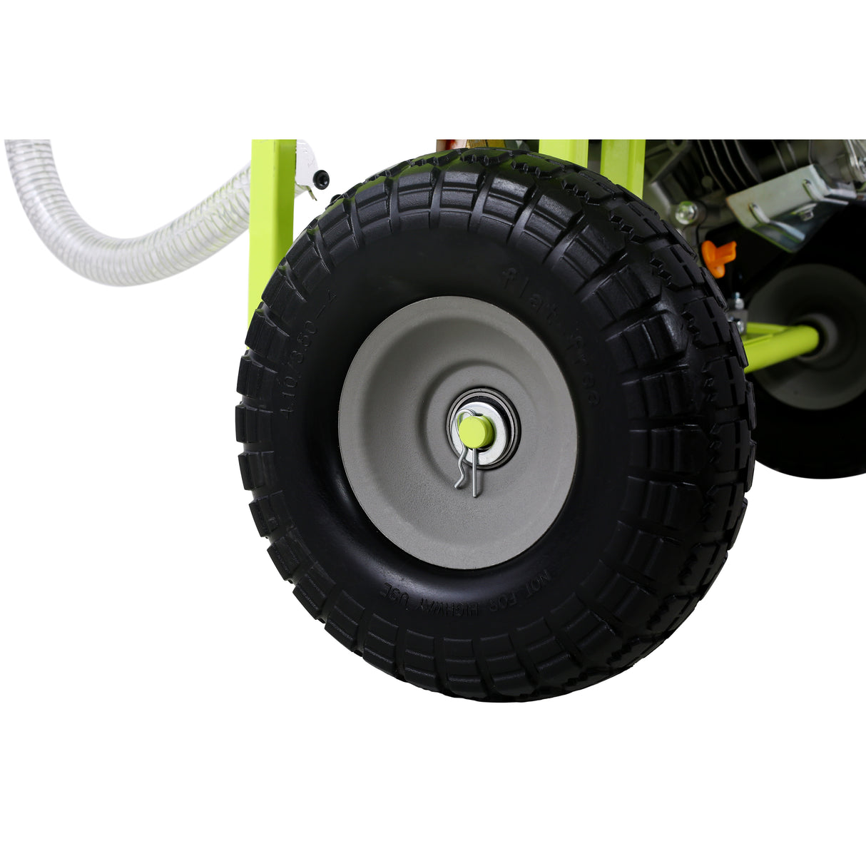 Log Splitter Portable 20 Ton Auto Return Ram System 7HP Engine Horizontal Full Beam Steel Wedge Firewood Splitting Forestry Harvesting EPA Compliant--Green