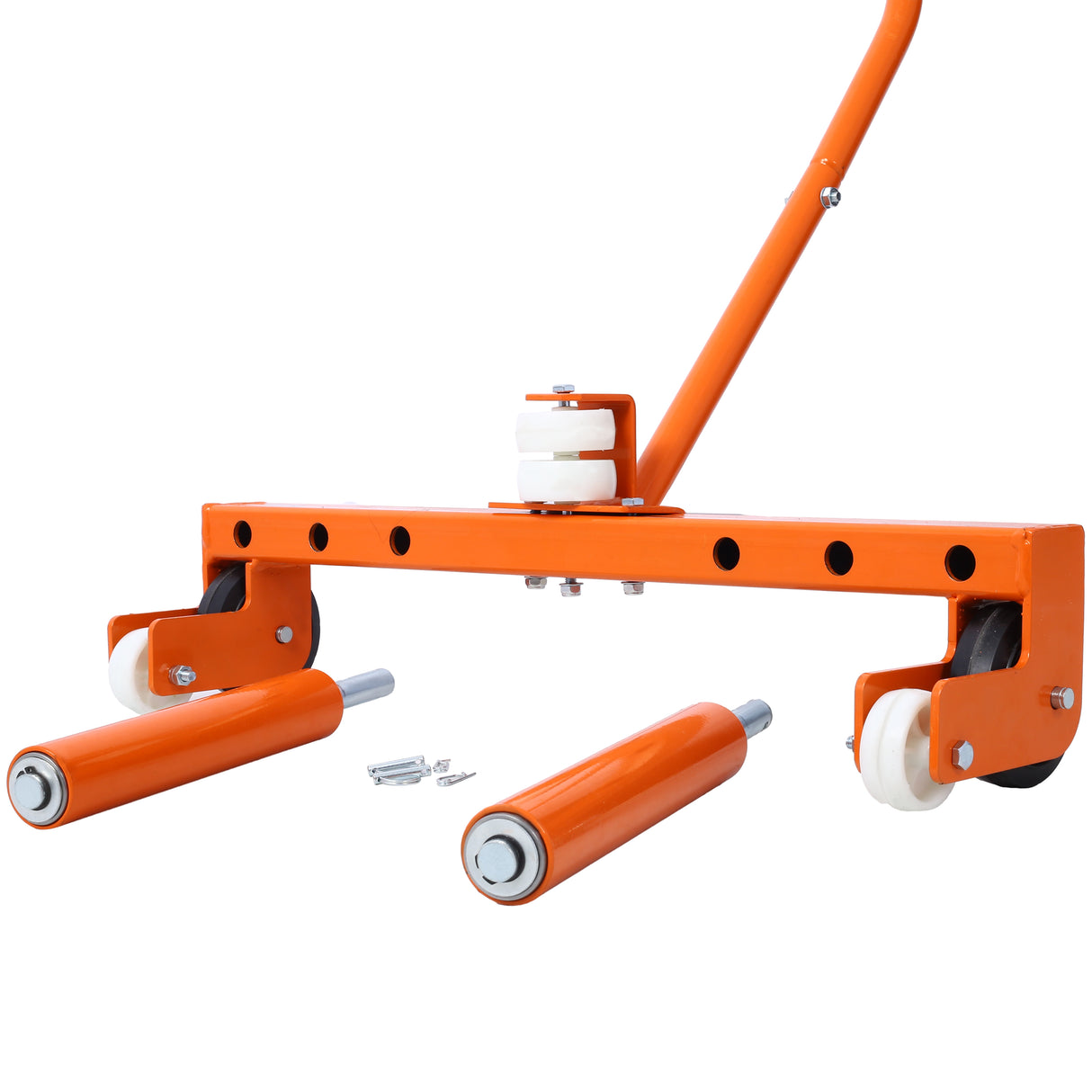 Heavy Duty Adjustable Tire Wheel Dolly 330 Lbs Capacity--Orange
