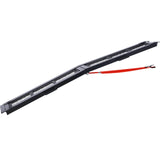 Zestaw par 80-calowej stalowej rampy załadunkowej o udźwigu 800 funtów Przenośny motocykl składany ATV - czarny