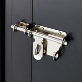 3 x 3 FT Outdoor Storage Shed with Single Lockable Door Metal Steel--Dark Gray