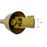 1-3/8" x 6 Spline Both Ends 31.5"-43.3" Length Series 1 PTO Shaft Driveshaft for Lawnmower Tractor