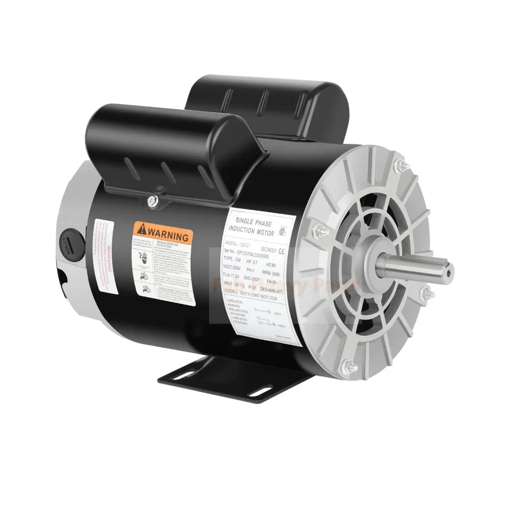 1 HP Air Compressor Motor Electric Motor 3450 RPM 115/230V Single Phase 56 Frame 5/8" Keyed Shaft 60 Hz Commercial - Duty CCW Rotation 1.88" Shaft Length for Air Compressors B0BZCTY37P - Fab Heavy Parts