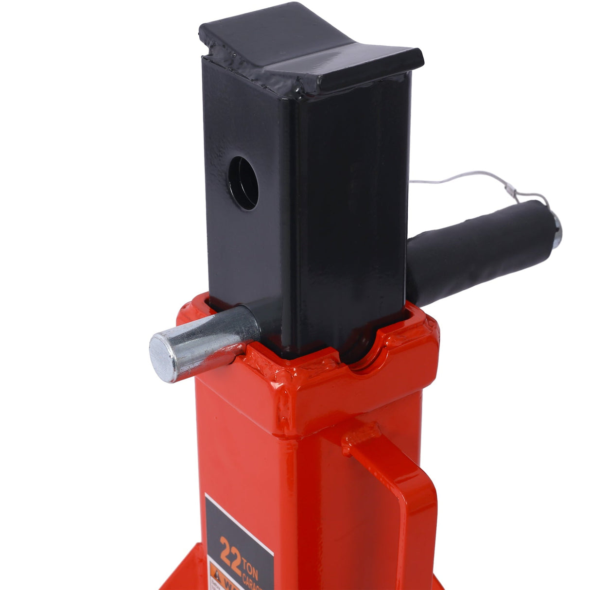 1 Pair Heavy Duty Pin Type Professional Car Jack Stand with Lock 44,000 Lbs Capacity - Red - Fab Heavy Parts