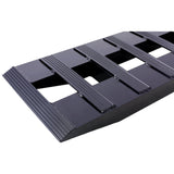 1 Pair Heavy - Duty Ramps with Top Hook Attaching End Universal Loading 72" X 14" 8800 LBS Aluminum - Black - Fab Heavy Parts