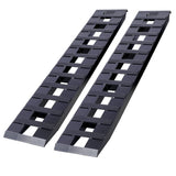 1 Pair Heavy - Duty Ramps with Top Hook Attaching End Universal Loading 72" X 14" 8800 LBS Aluminum - Black - Fab Heavy Parts