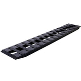 1 Pair Heavy - Duty Ramps with Top Hook Attaching End Universal Loading 84" X 14" 8800 LBS Aluminum - Black - Fab Heavy Parts