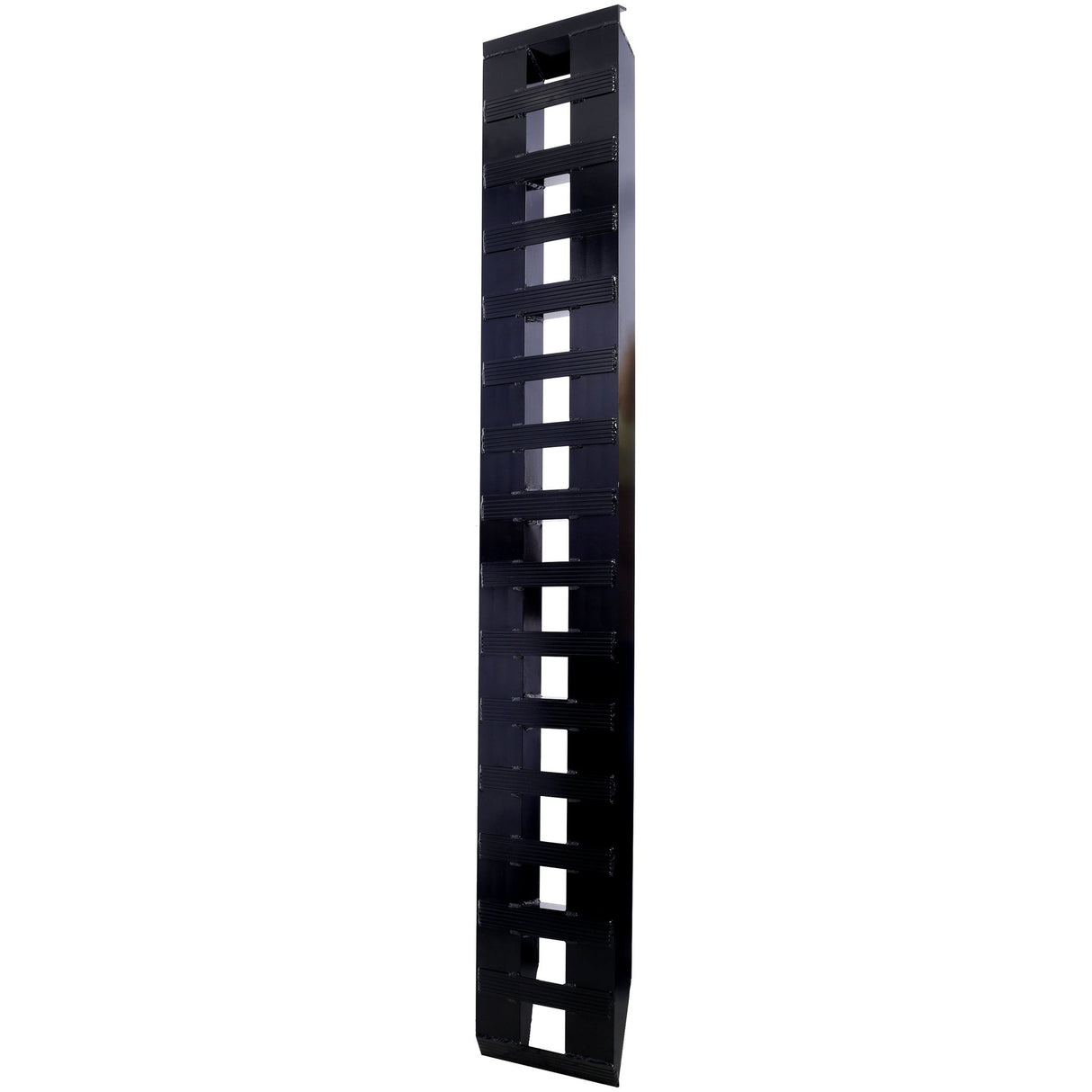 1 Pair Heavy - Duty Ramps with Top Hook Attaching End Universal Loading 84" X 14" 8800 LBS Aluminum - Black - Fab Heavy Parts