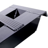 1 Pair Heavy - Duty Ramps with Top Hook Attaching End Universal Loading 84" X 14" 8800 LBS Aluminum - Black - Fab Heavy Parts