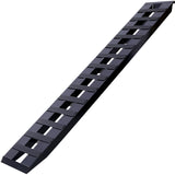 1 Pair Heavy - Duty Ramps with Top Hook Attaching End Universal Loading 84" X 14" 8800 LBS Aluminum - Black - Fab Heavy Parts