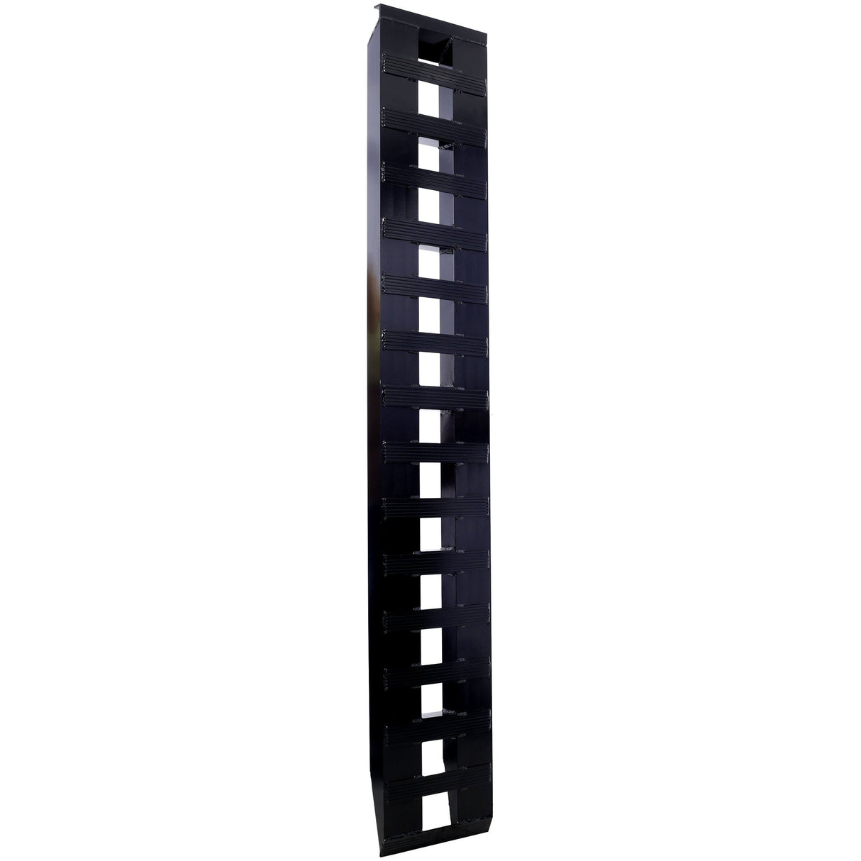 1 Pair Heavy - Duty Ramps with Top Hook Attaching End Universal Loading 84" X 14" 8800 LBS Aluminum - Black - Fab Heavy Parts