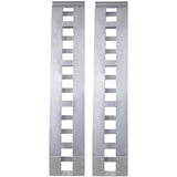 1 Pair Heavy - Duty Ramps with Top Hook Attaching End Universal Loading Ramp 72" X 14" 6600 LBS - Silver Aluminum - Fab Heavy Parts
