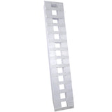 1 Pair Heavy - Duty Ramps with Top Hook Attaching End Universal Loading Ramp 72" X 14" 6600 LBS - Silver Aluminum - Fab Heavy Parts