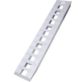 1 Pair Heavy - Duty Ramps with Top Hook Attaching End Universal Loading Ramp 72" X 14" 6600 LBS - Silver Aluminum - Fab Heavy Parts