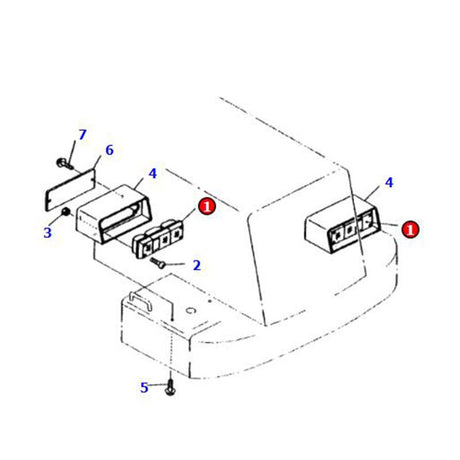 1 PCS Lamp Assembly 417 - 06 - 23310 417 - 06 - 23320 Fits for Komatsu Wheel Loader WA100 - 3A WA1200 - 3 WA200 - 3 WA380 - 3 WA420 - 3 WA480 - 5 WA500 - 3 WR11 - 3 - Fab Heavy Parts